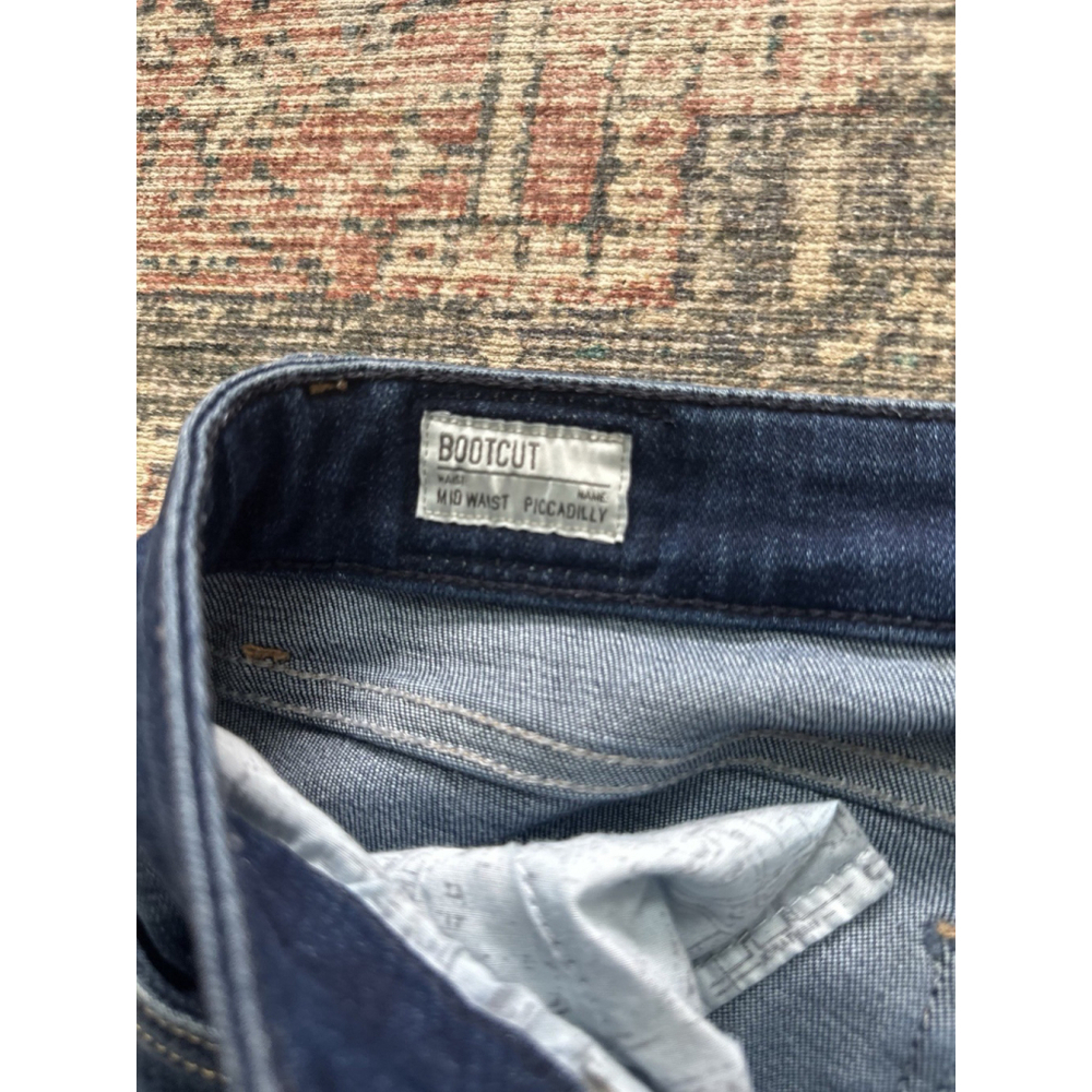 Pepe Womens Blue Bootcut Mid Waist Silk Touch Jeans | Vintage Denim Trousers - Picture 5 of 5